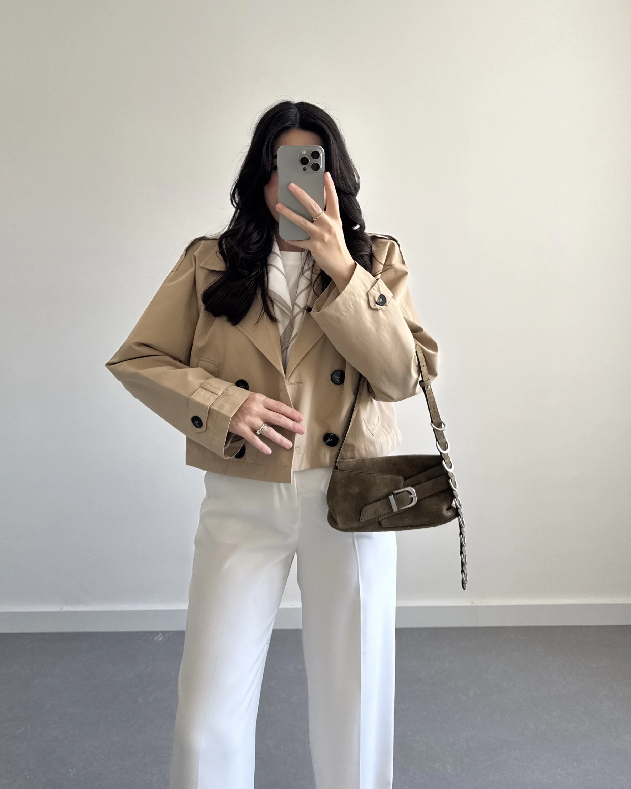 VİZON ZR MODEL KRUVAZE YAKA TRENÇKOT