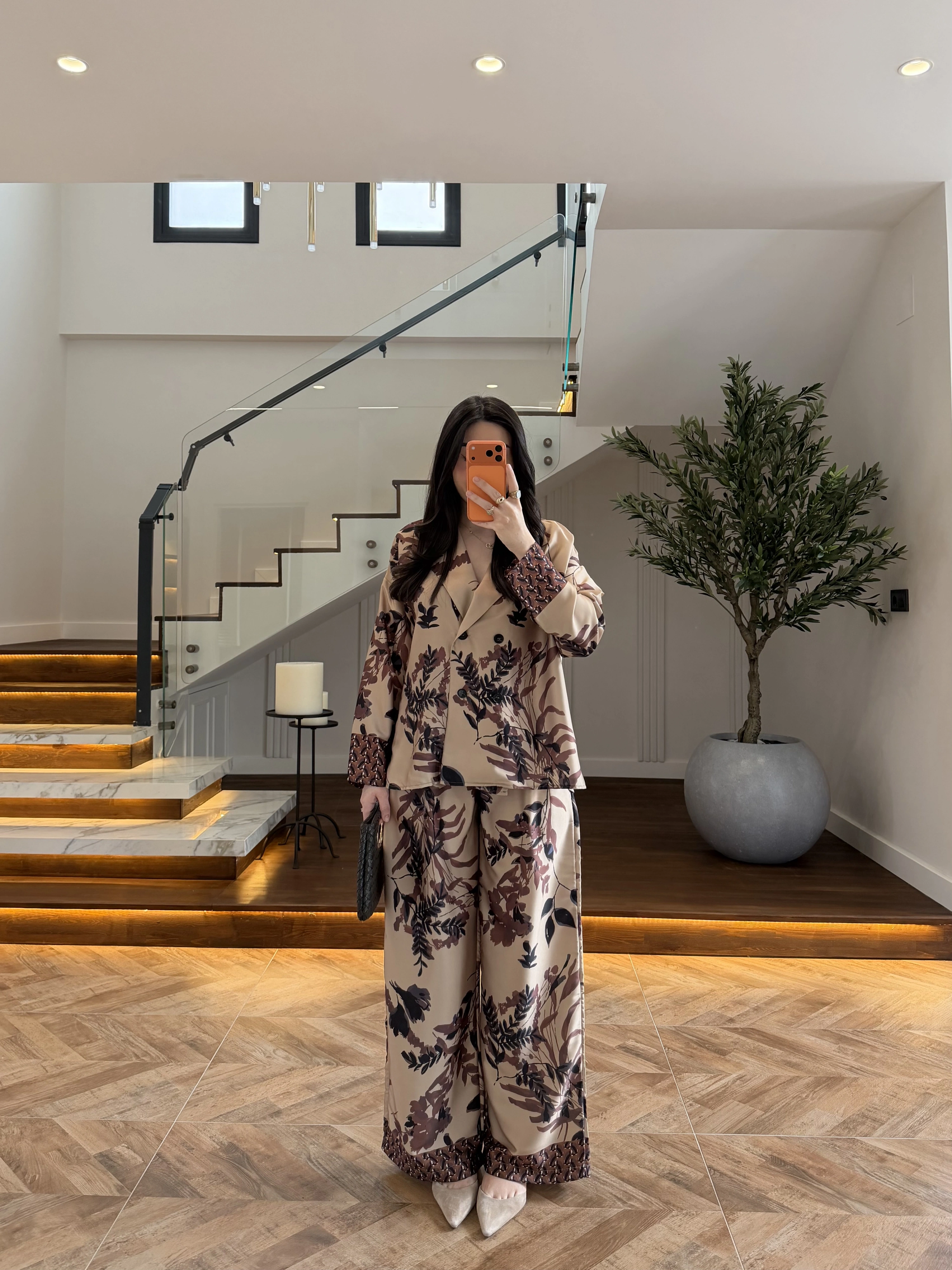 YAPRAK DESENLİ TAKIM-51476