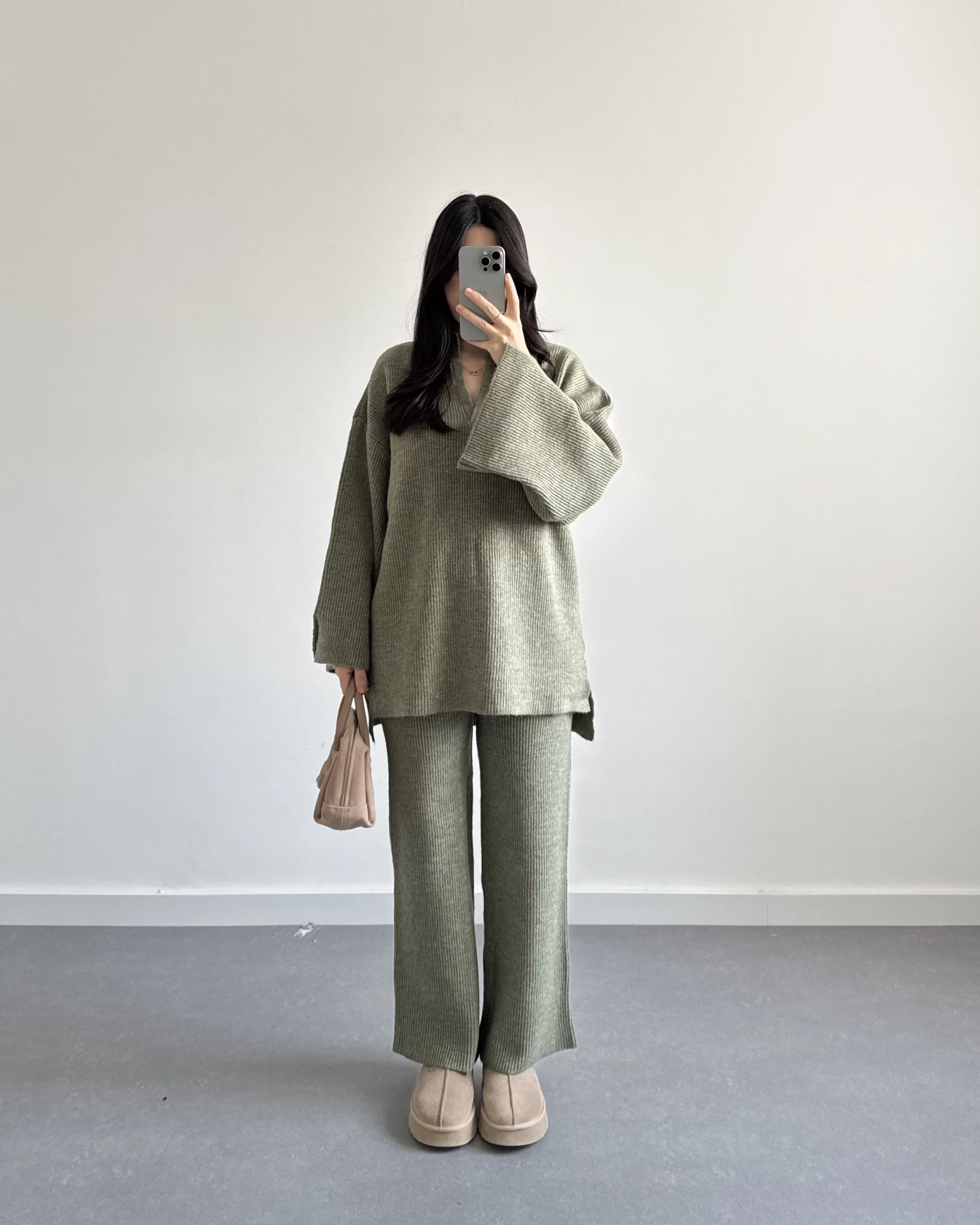 YEŞİL POLO YAKA TRİKO TAKIM