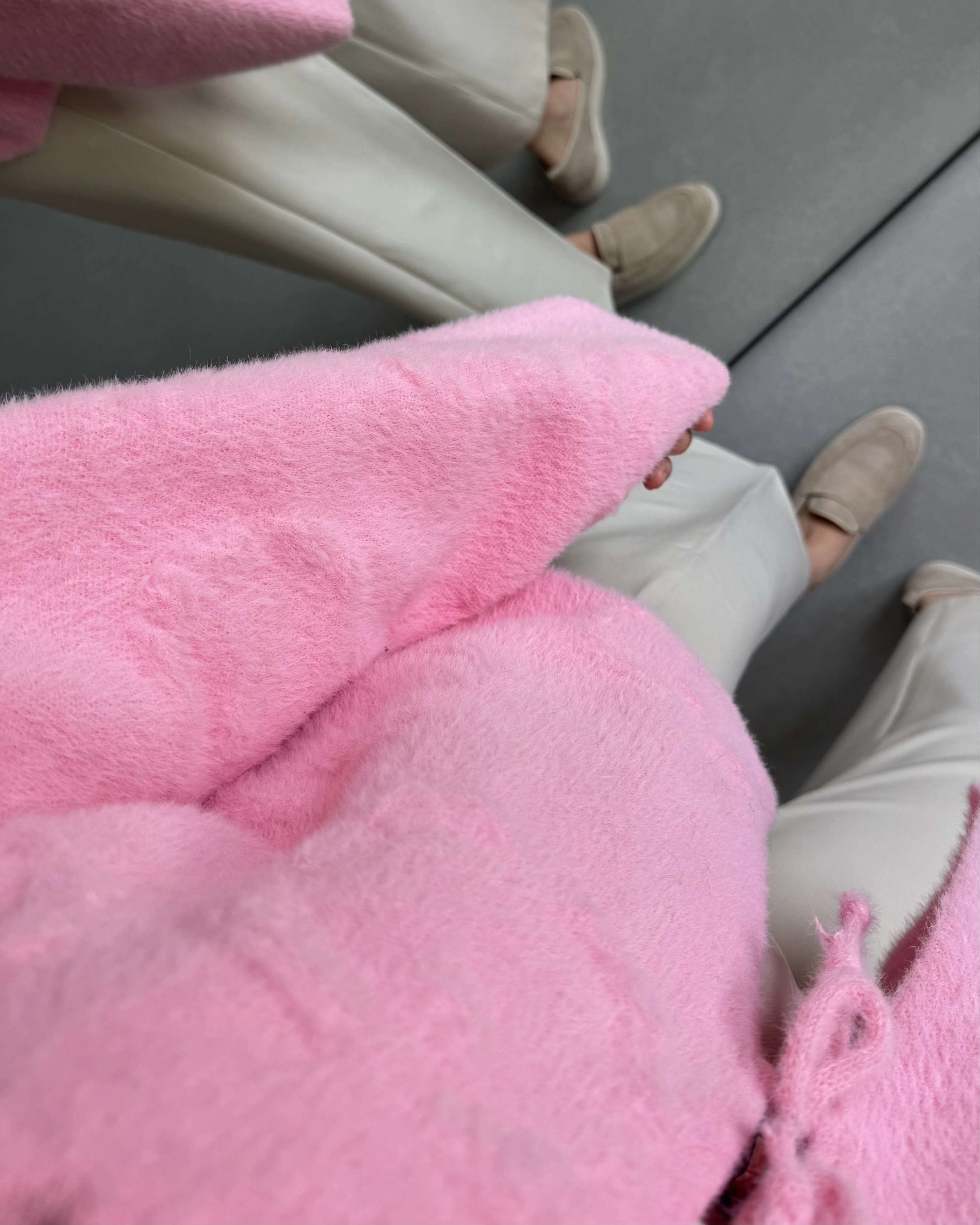 YUMOŞ ÖNDEN BAĞLAMALI HIRKA PEMBE