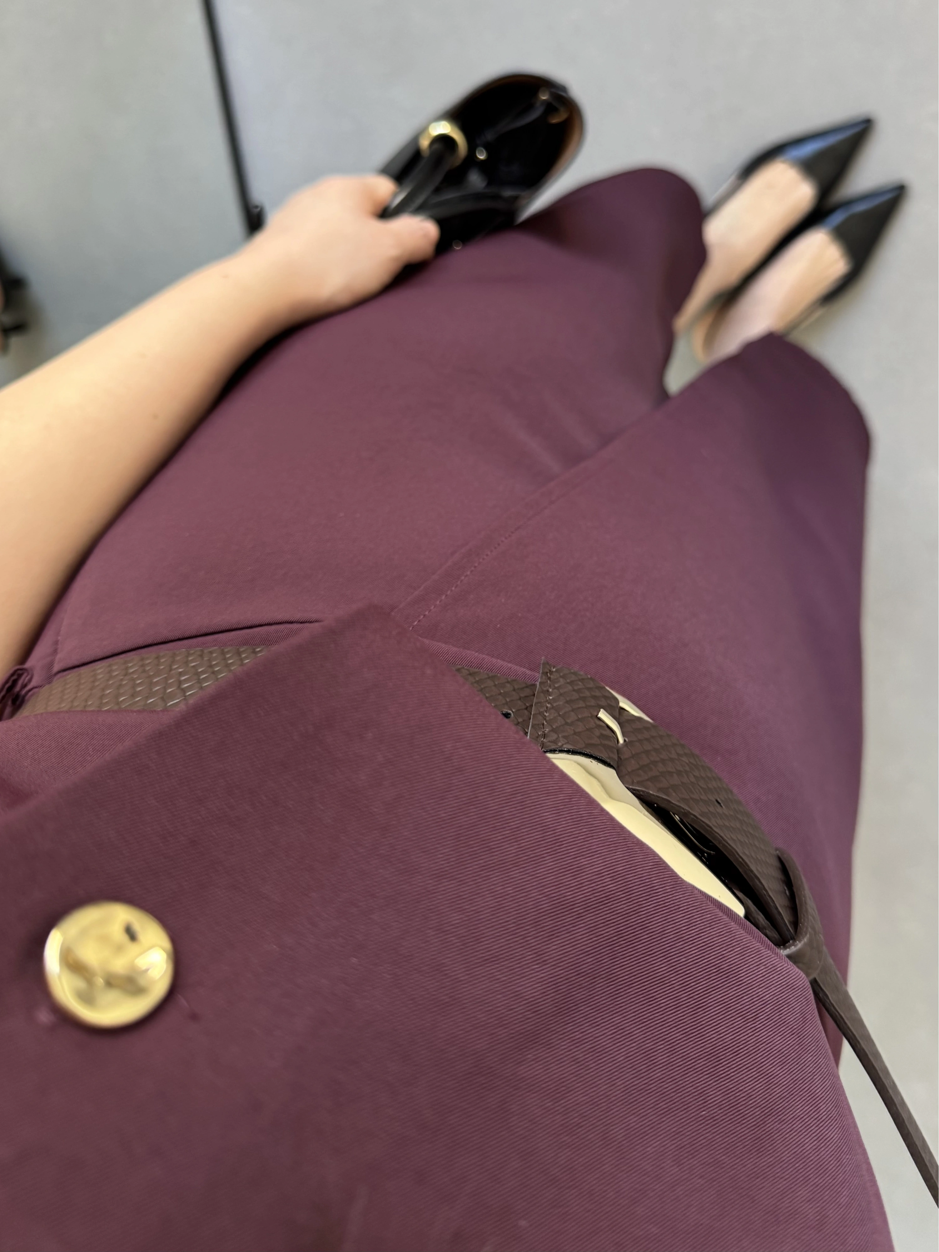 ZR MODEL BORDO KEMERLİ ELBİSE