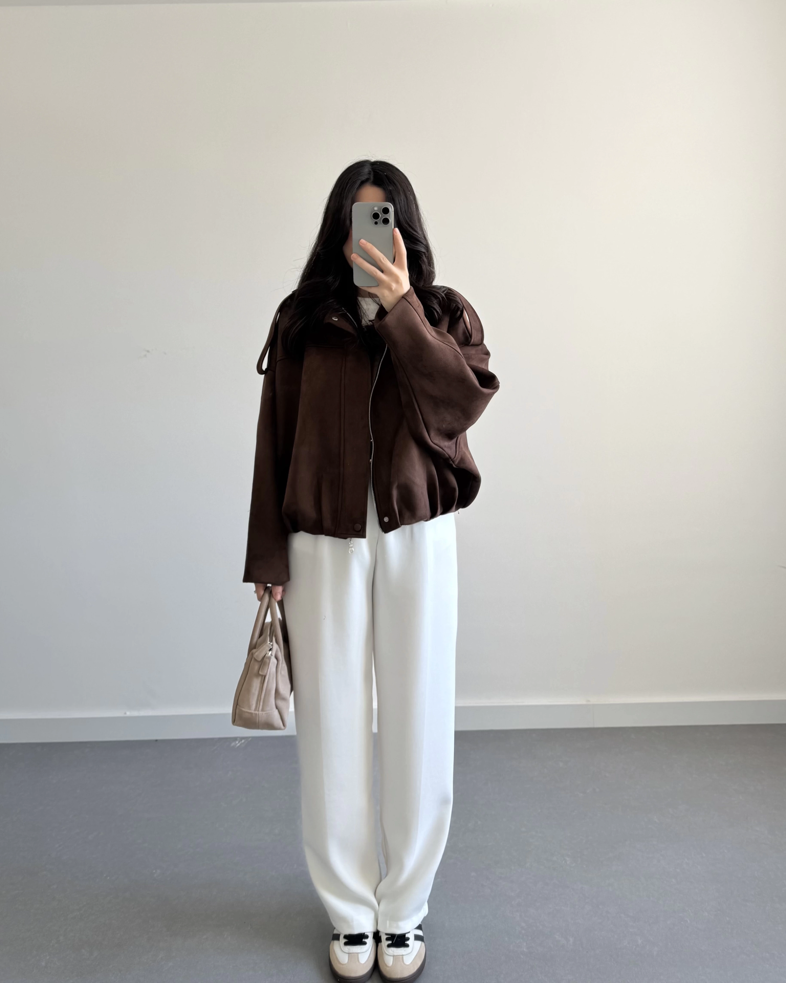 ZR MODEL SÜET BOMBER CEKET KAHVE