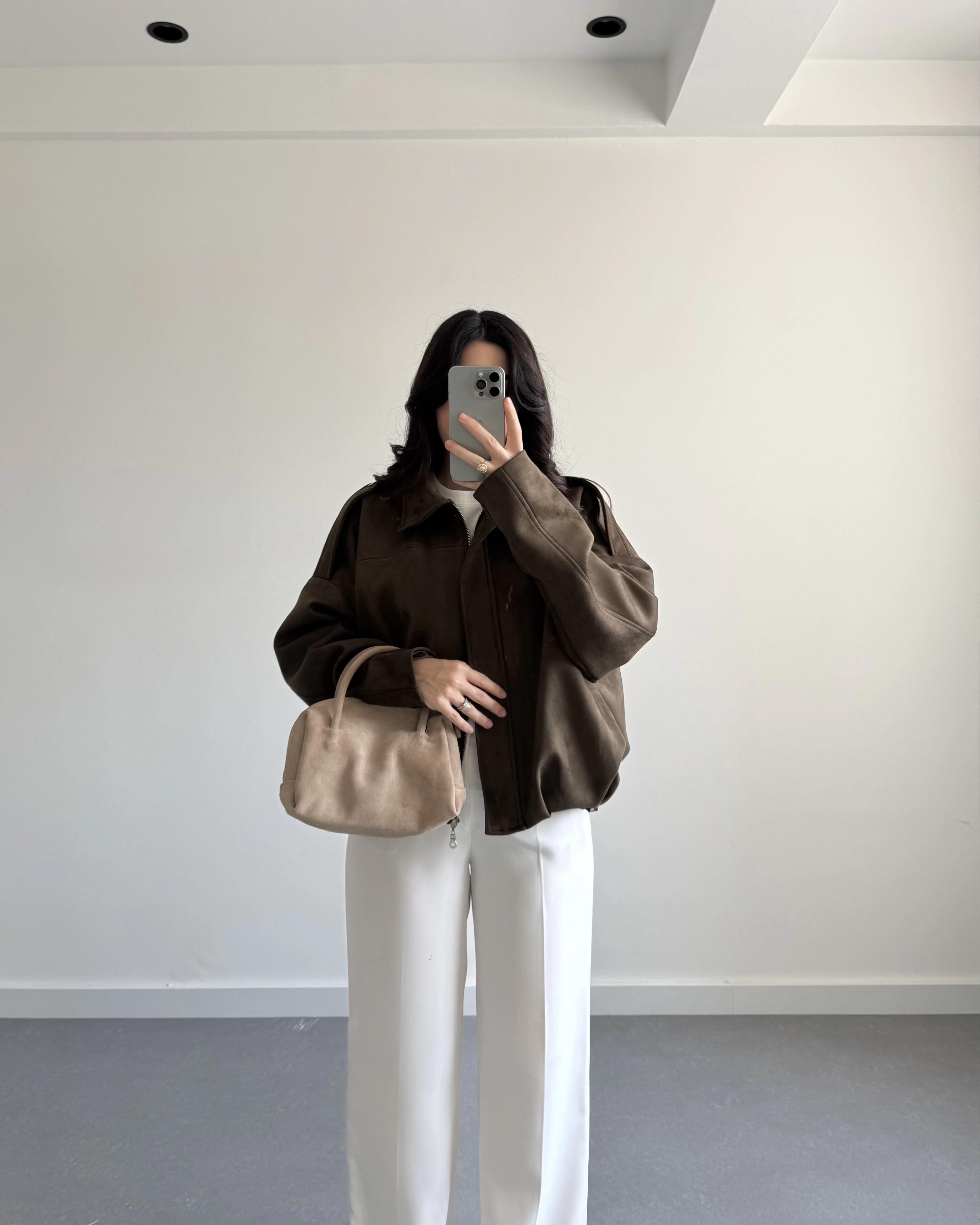 ZR MODEL SÜET BOMBER CEKET HAKİ