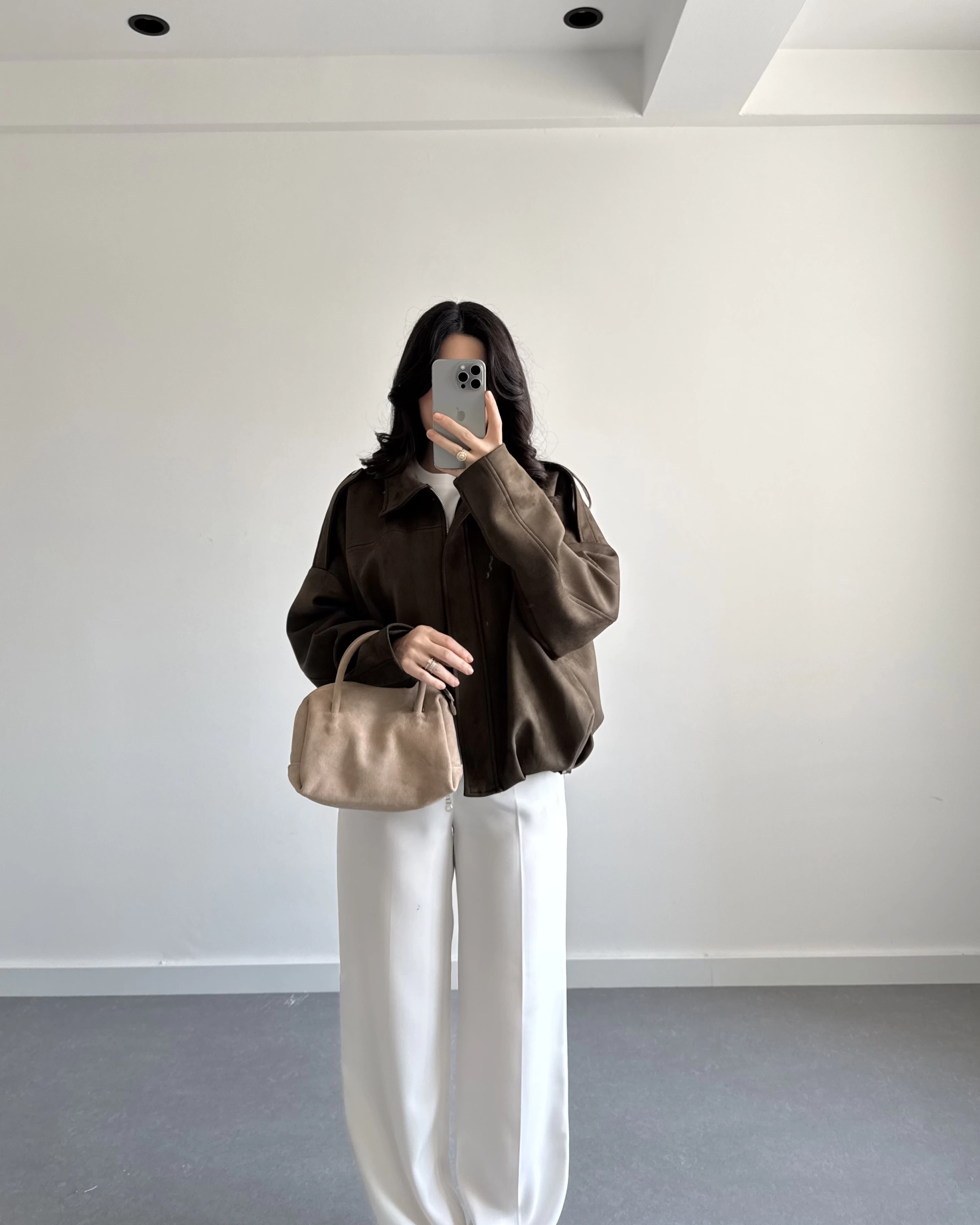 ZR MODEL SÜET BOMBER CEKET HAKİ