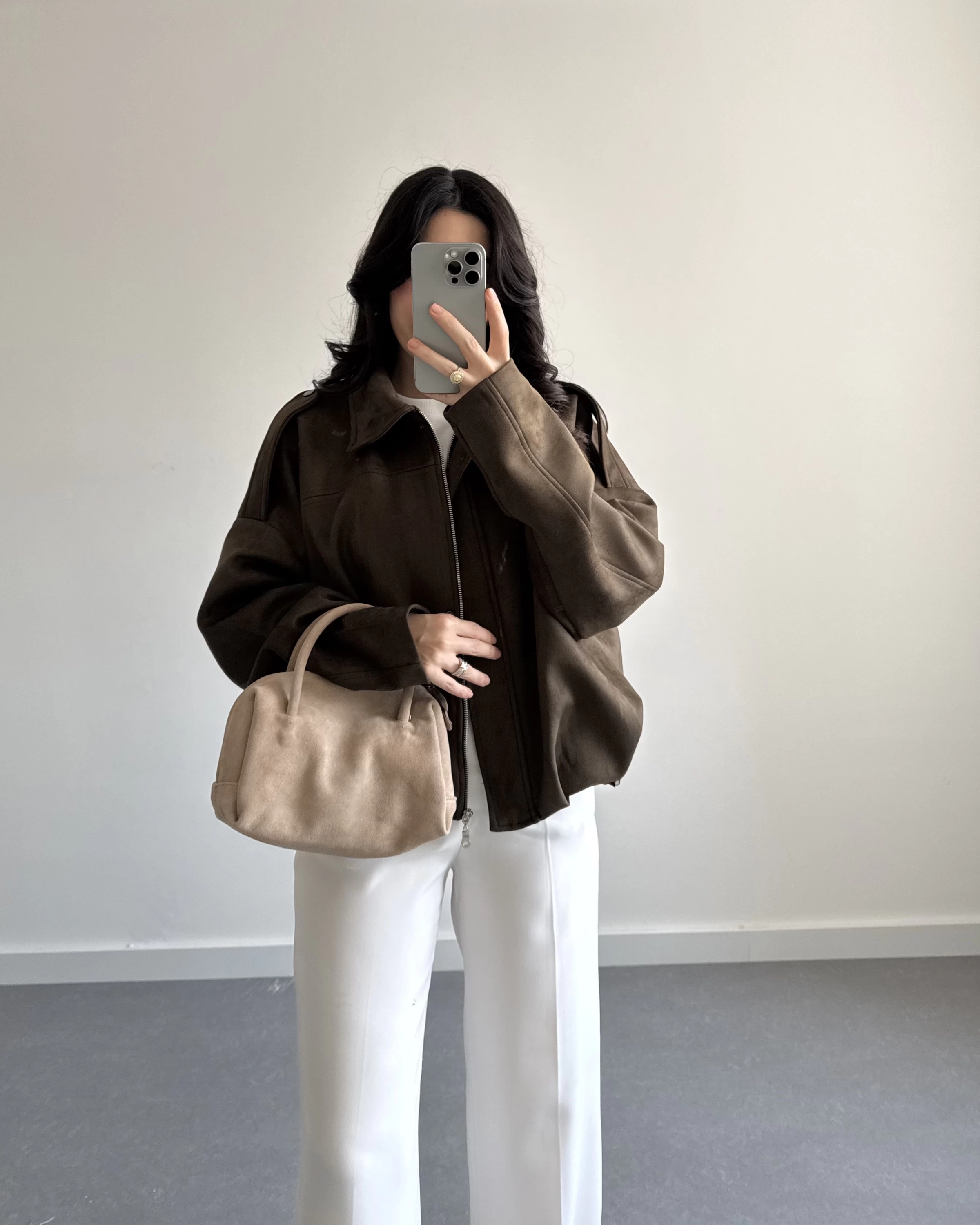 ZR MODEL SÜET BOMBER CEKET HAKİ