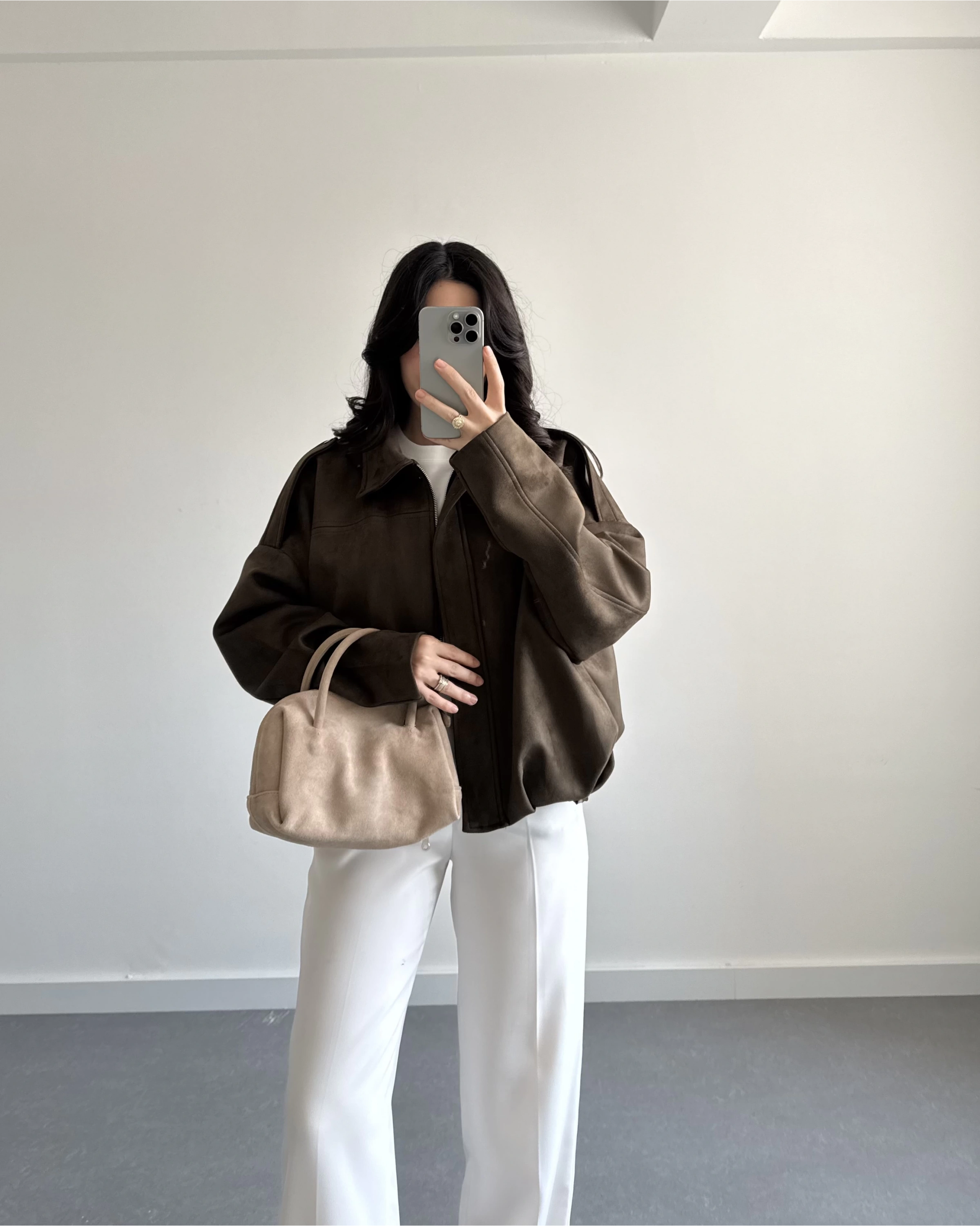 ZR MODEL SÜET BOMBER CEKET HAKİ