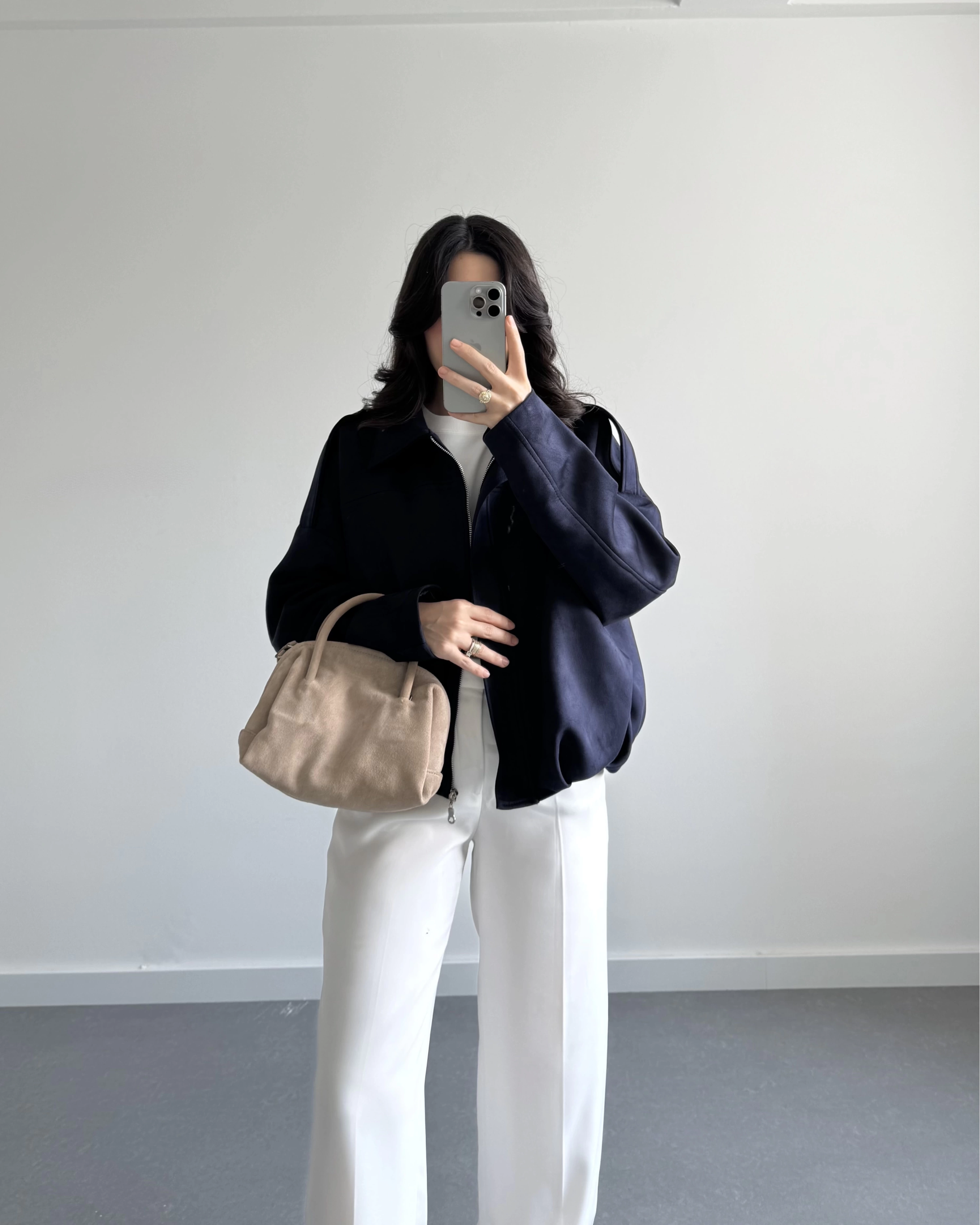 ZR MODEL SÜET BOMBER CEKET LACİVERT