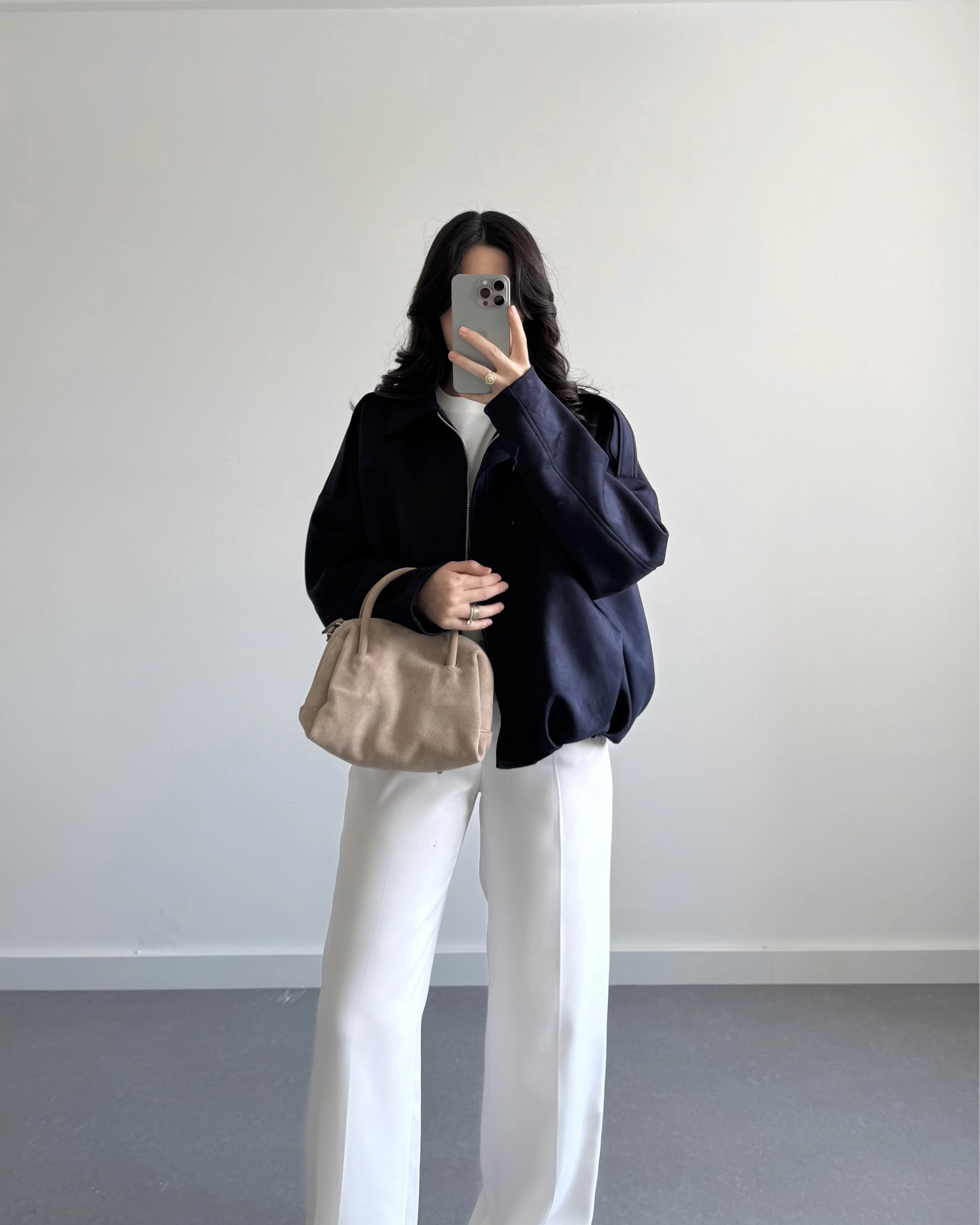 ZR MODEL SÜET BOMBER CEKET LACİVERT