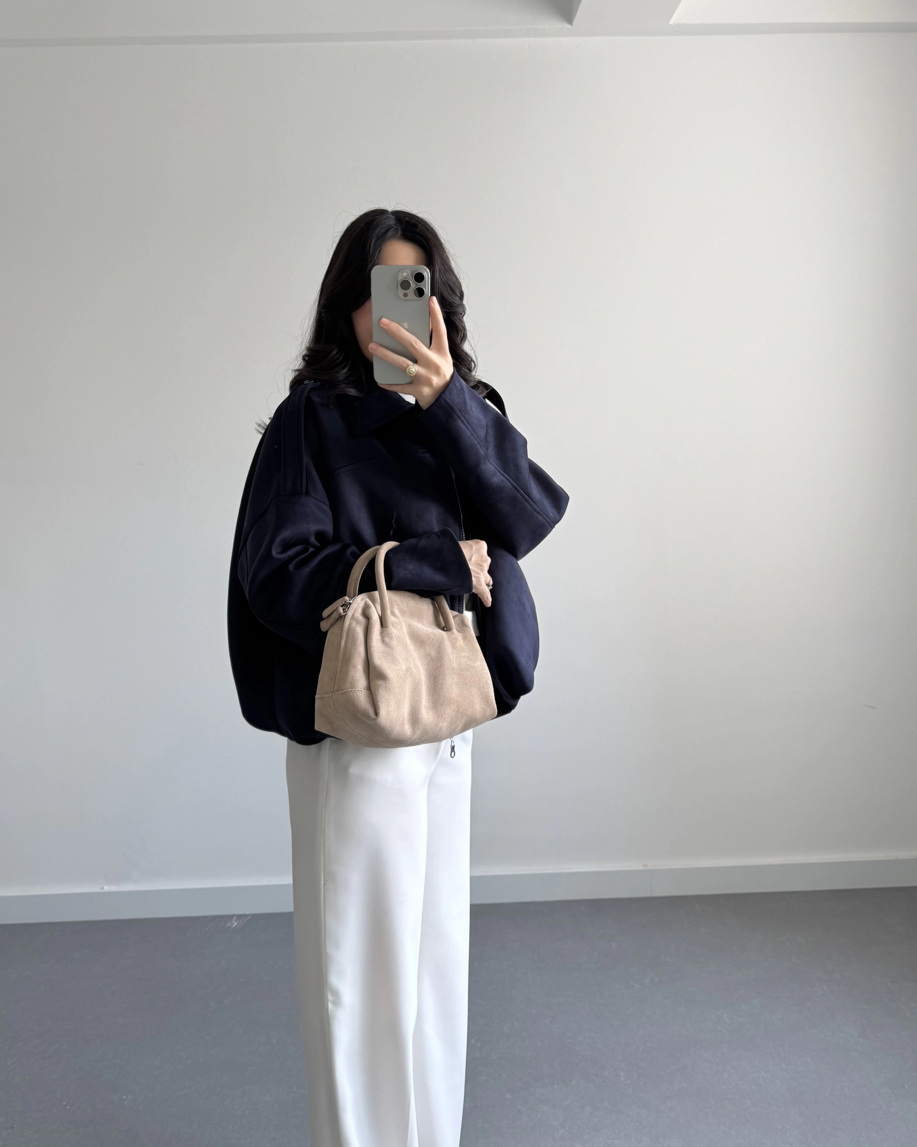 ZR MODEL SÜET BOMBER CEKET LACİVERT