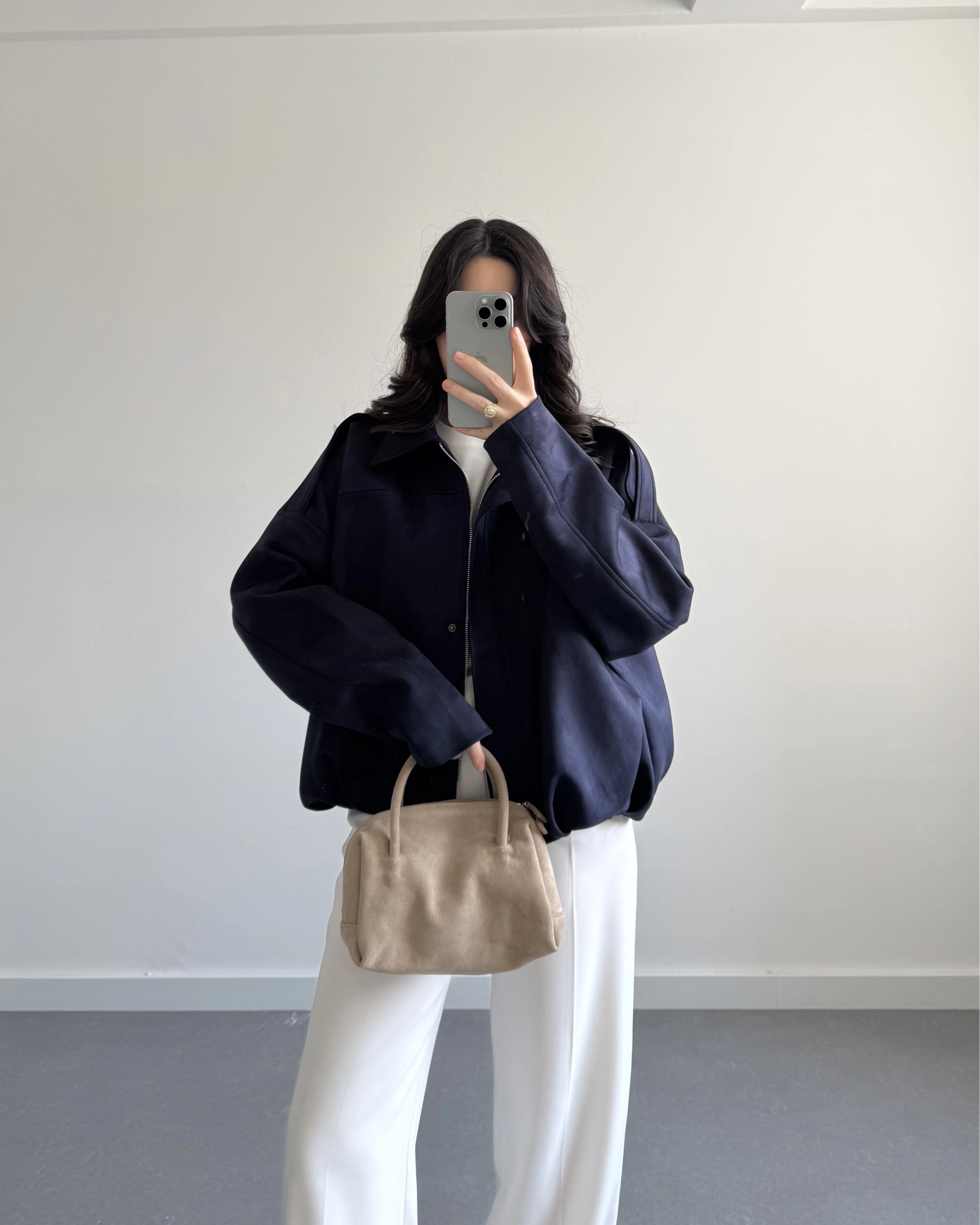 ZR MODEL SÜET BOMBER CEKET LACİVERT
