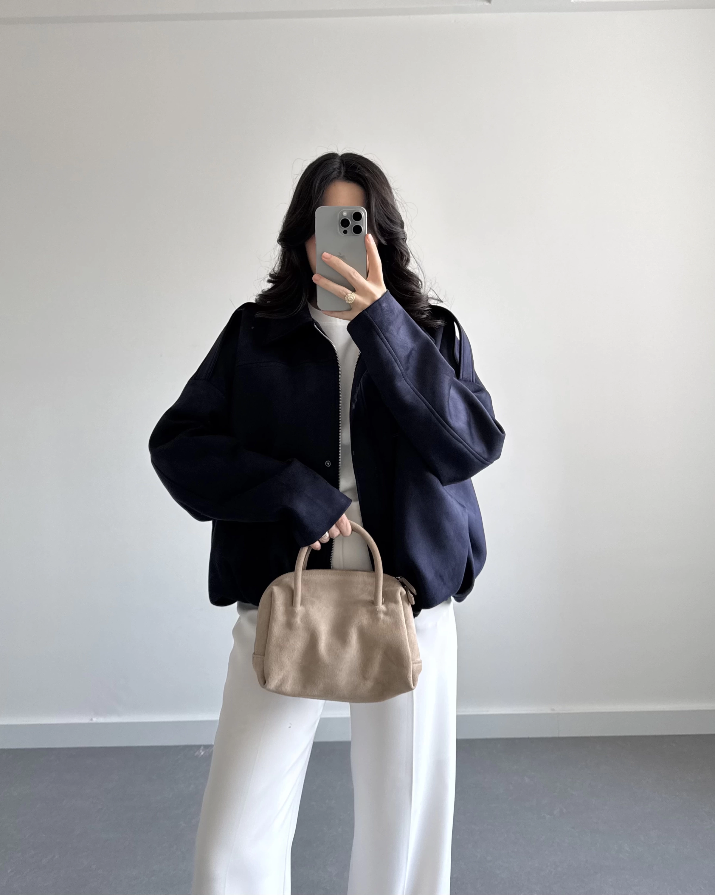 ZR MODEL SÜET BOMBER CEKET LACİVERT