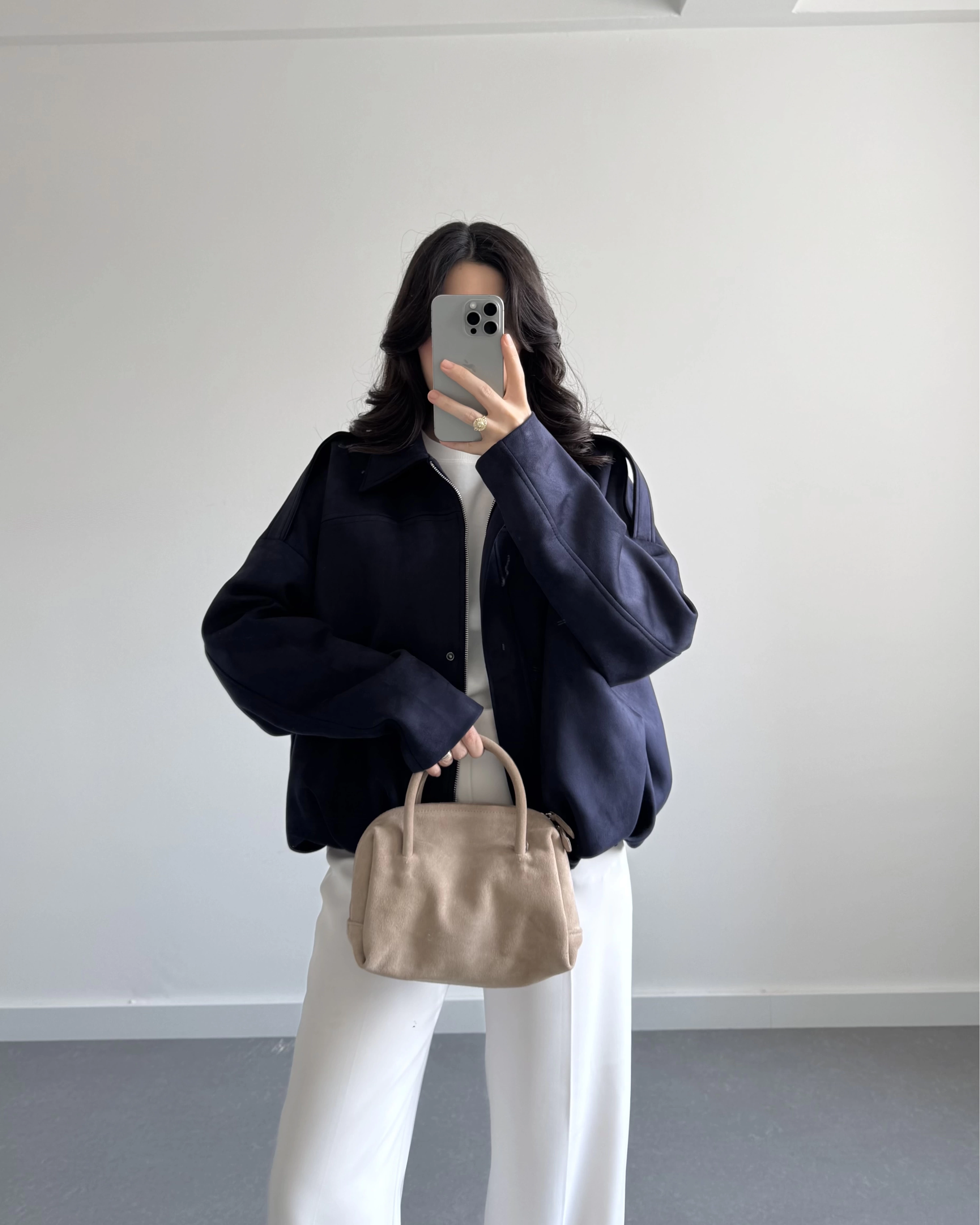ZR MODEL SÜET BOMBER CEKET LACİVERT