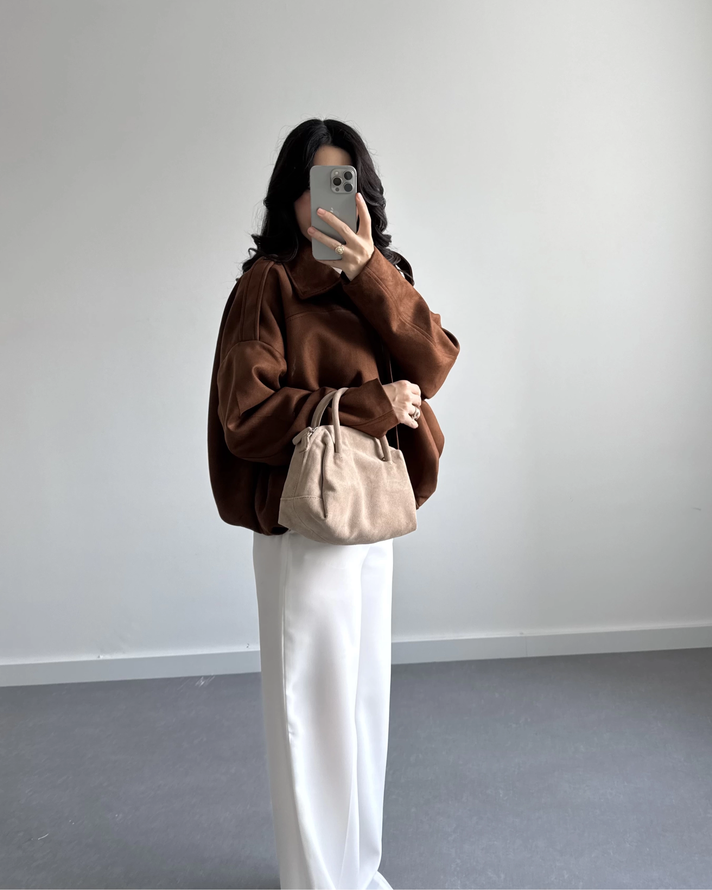 ZR MODEL SÜET BOMBER CEKET TABA