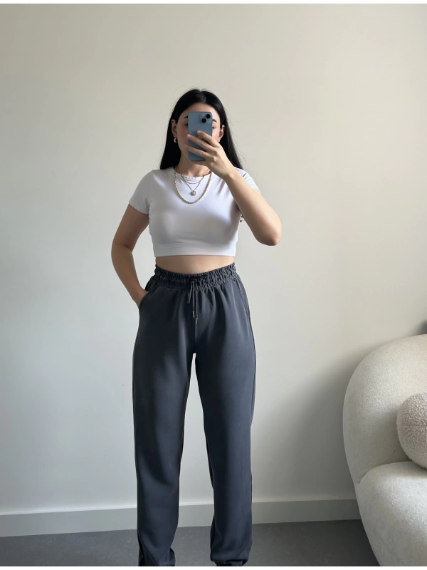 RUBY Oysh kumaş gri modal eşofman