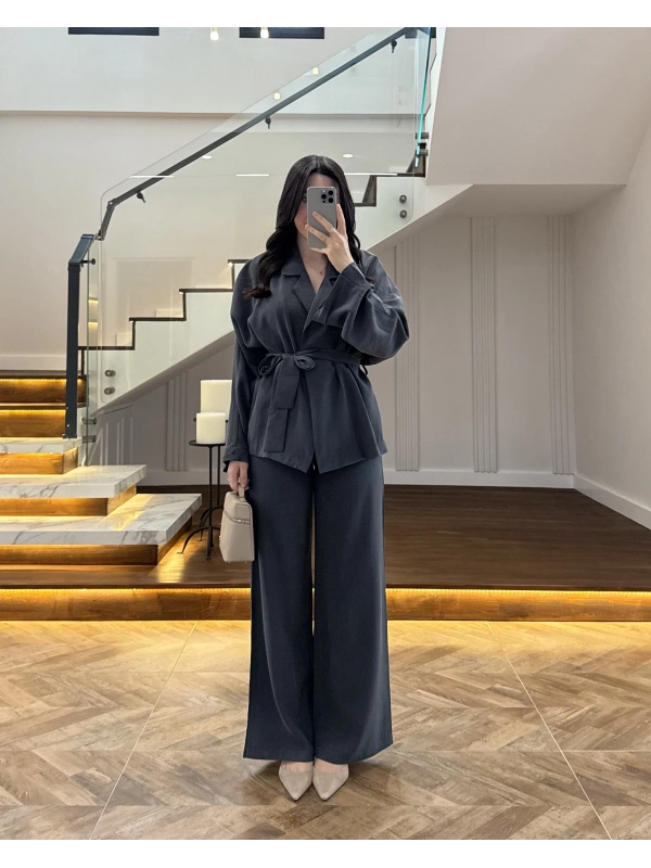 ANTRASİT KİMONO TAKIM -7041-4044