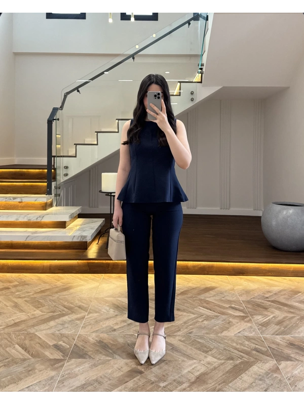 LACİVERT BLUZ PANTOLON TAKIM-260883