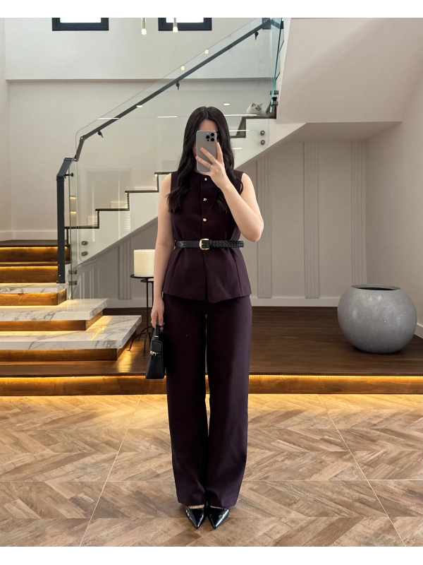 MÜRDÜM YELEK İSPNYL PAÇA PANTOLON TAKIM -8891