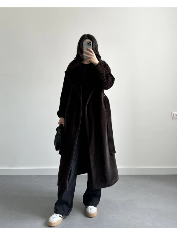 ACI KAHVE PREMİUM KOL DETAYLI KABAN