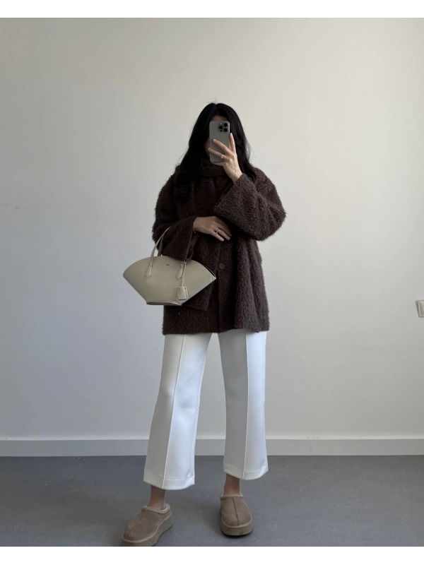 ACI KAHVE ŞALLI PREMİUM CEKET