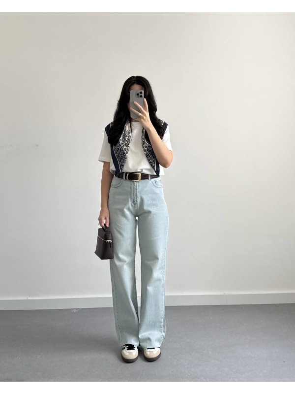 AÇIK MAVİ WİDE LEG JEAN