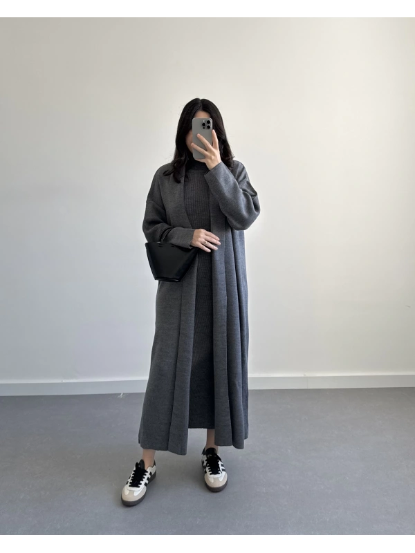 ANTRASİT BALIKÇI YAKA 2’Lİ TRİKO TAKIM