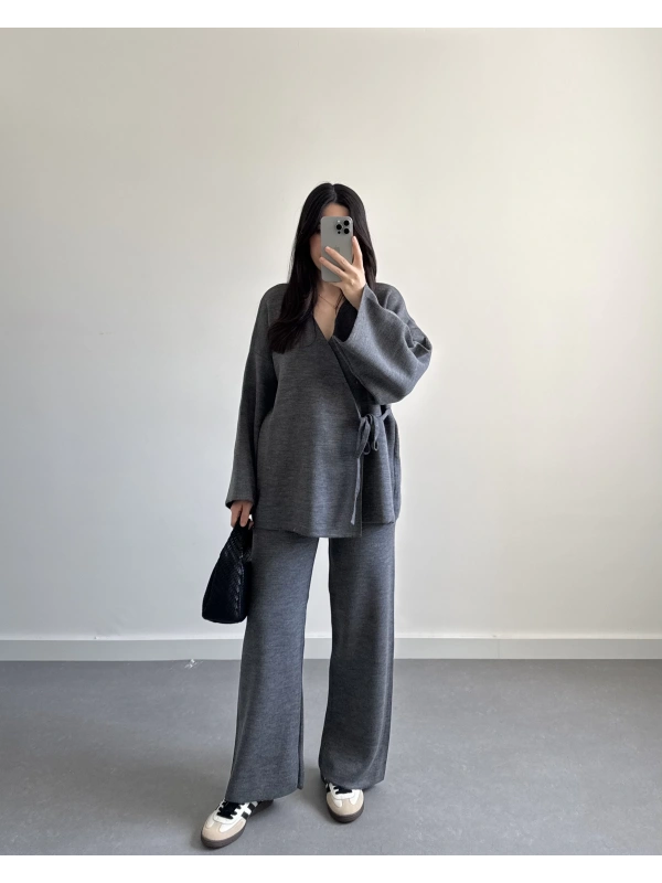 ANTRASİT KİMONO TRİKO TAKIM