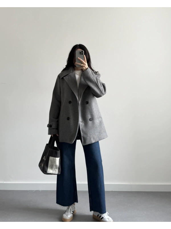 ANTRASİT MİDİ BOY KAŞE KABAN