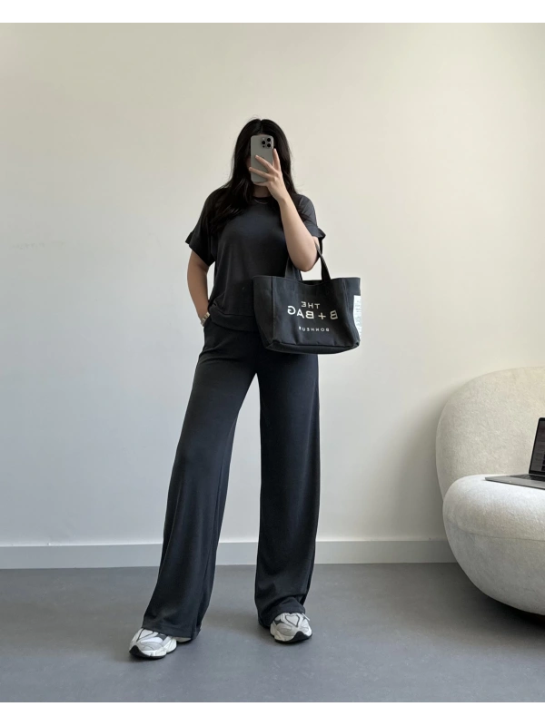 Antrasit premium Modal eşofman takımı