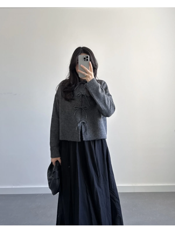 ANTRASİT PREMİUM PİNTEREST HIRKA