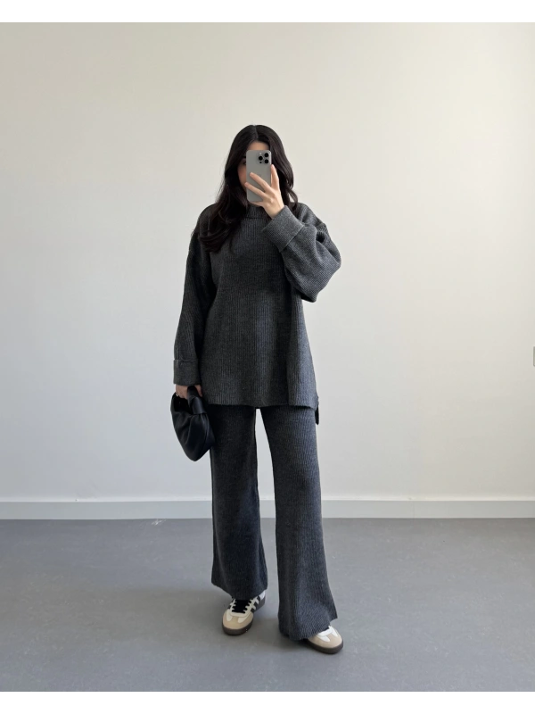 ANTRASİT SIK DOKUMA TRİKO TAKIM