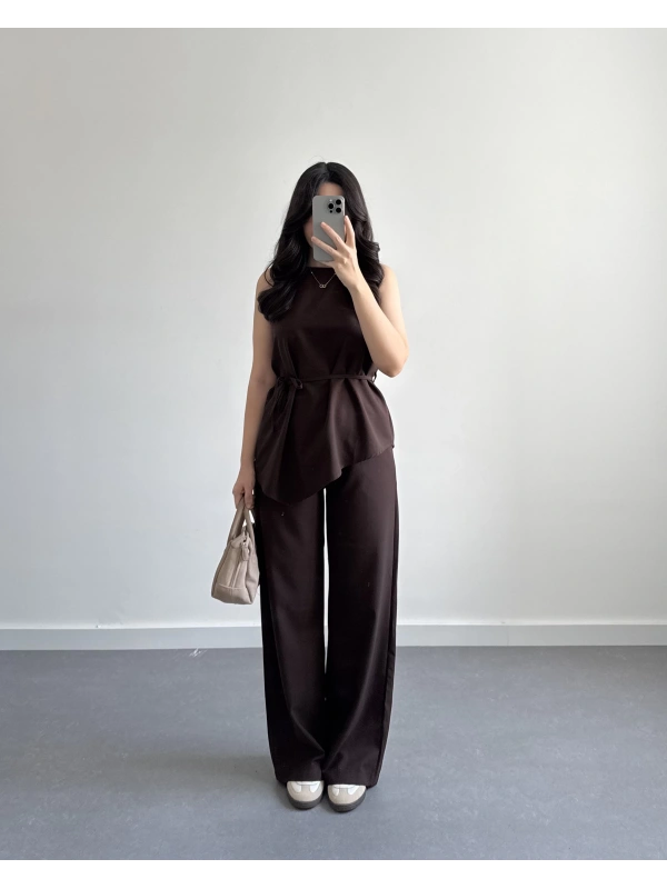 ASİMETRİK KESİM İKİLİ TAKIM KAHVE