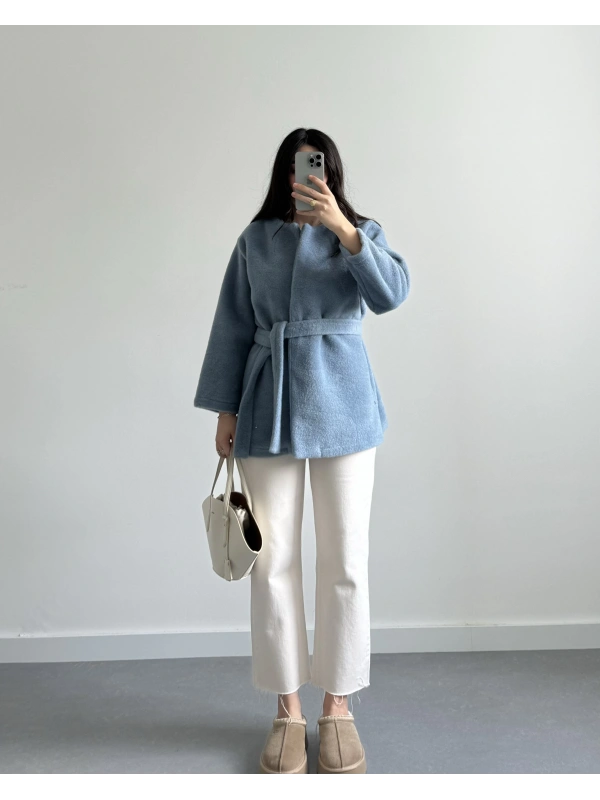 BEBE MAVİ TEDDY CEKET