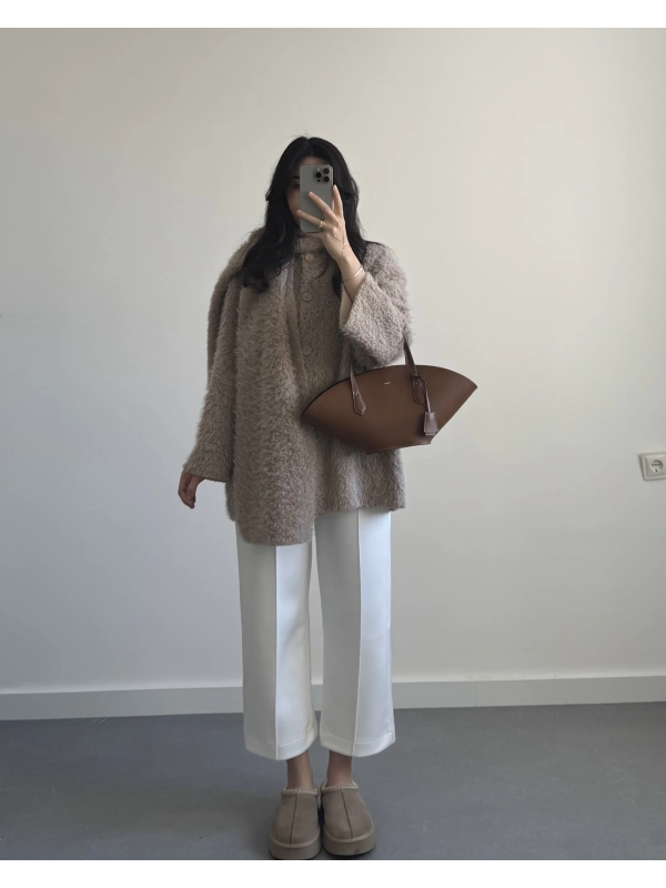 BEJ ŞALLI PREMİUM  CEKET