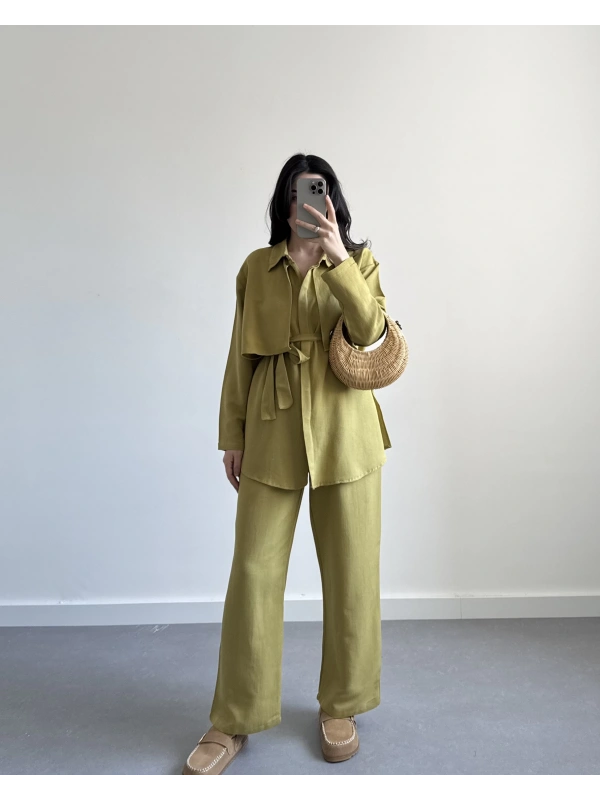 BELINDA YAĞ YEŞİL İKİLİ TAKIM