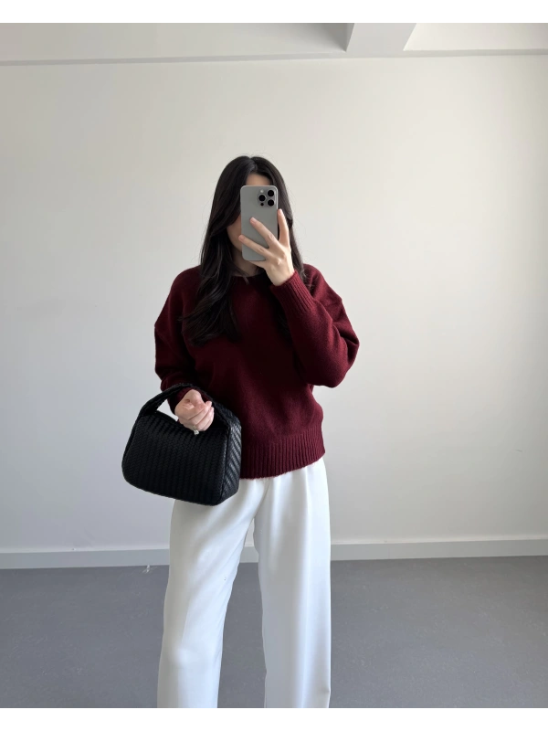 BORDO REKLAN KUMAŞ KAZAK