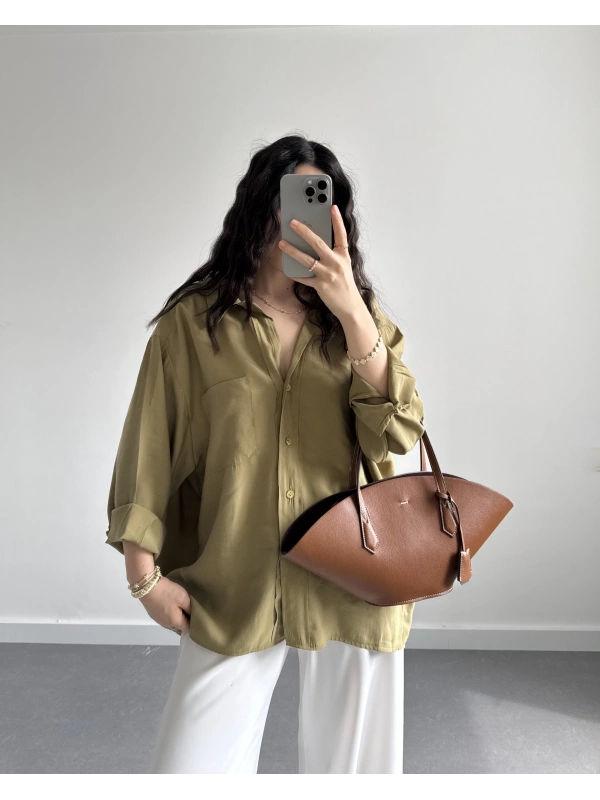 ÇAĞLA DÜŞÜK OMUZLU GÖMLEK