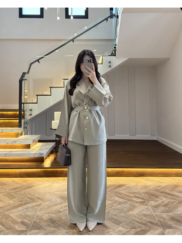 ÇAĞLA TOKA DETAYLI TUNİK TAKIM -8927