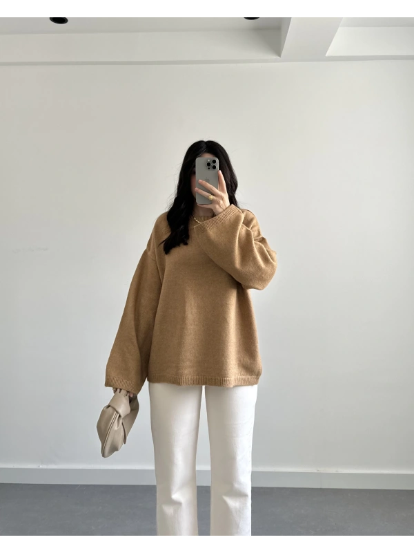 CAMEL PİNTEREST KAZAK