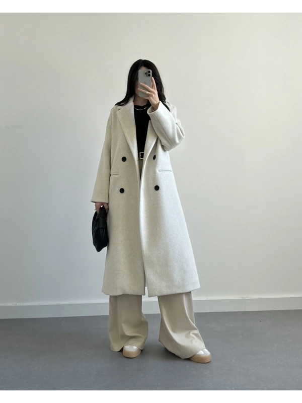 EKRU İTHAL YÜN PREMİUM KALİTE KABAN