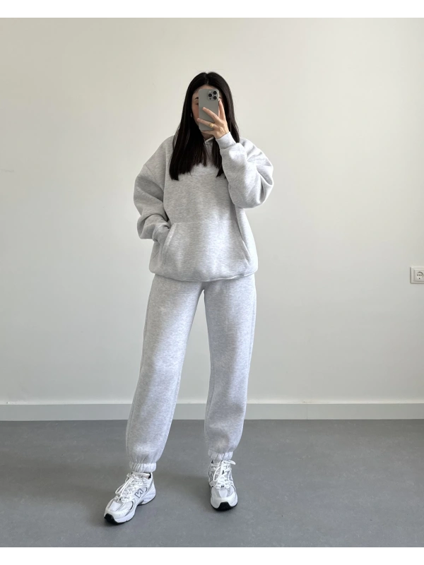 GRİ OVERSİZE EŞOFMAN TAKIMI