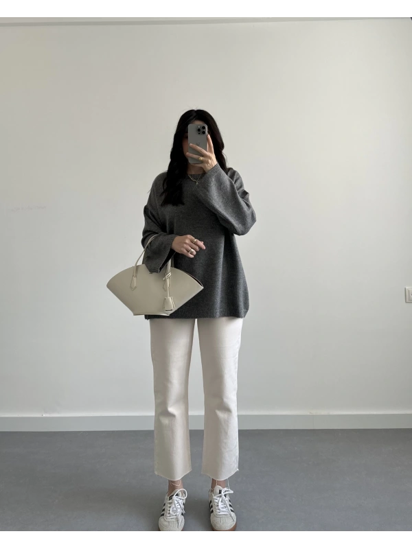 GRİ PİNTEREST KAZAK