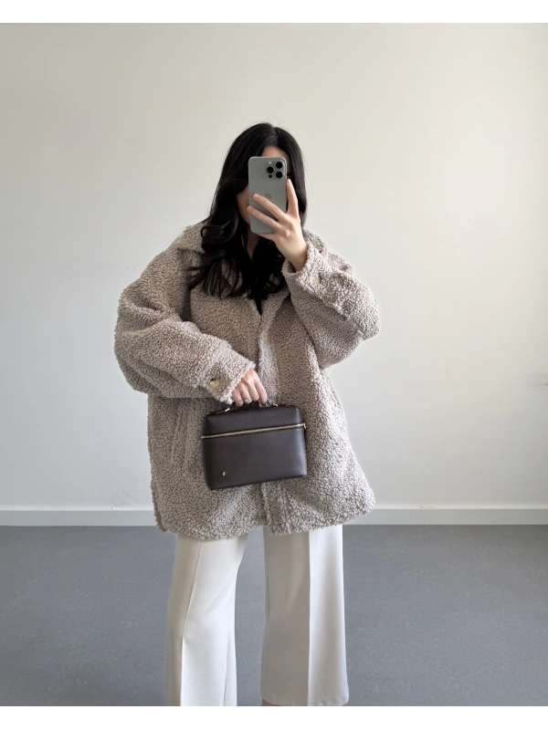 H&M PİNTEREST TEDDY MONT BEJ