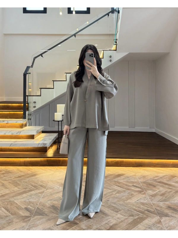 HAKİ KİMONO TENSEL TAKIM -51260