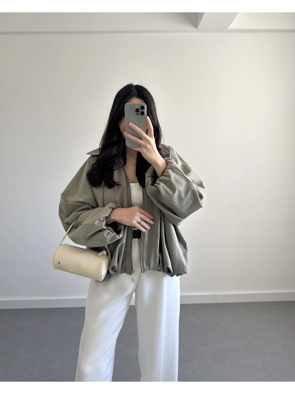 HAKİ MEVSİMLİK BOMBER CEKET