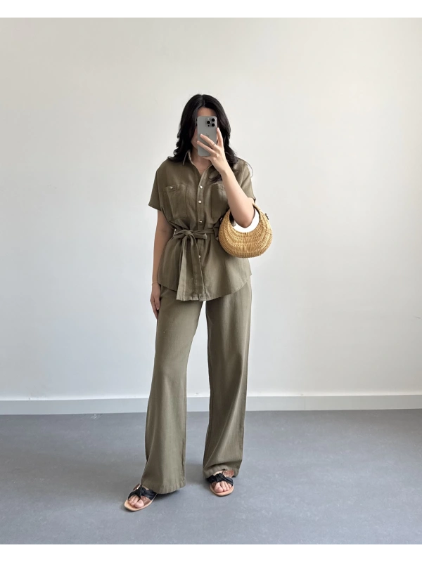 HAKİ MSD KETEN İKİLİ TAKIM