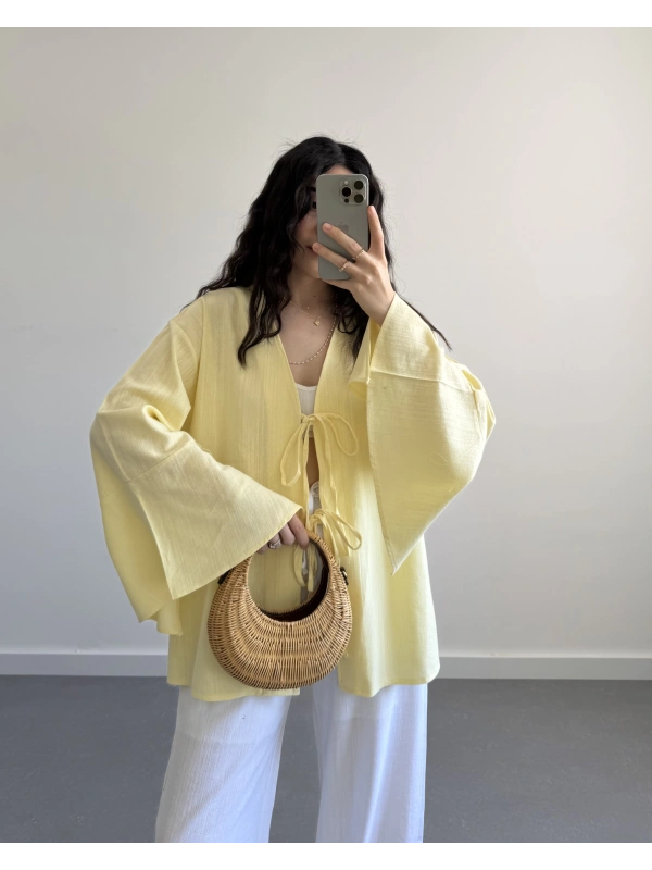 HAM KETEN SARI SALAŞ KİMONO