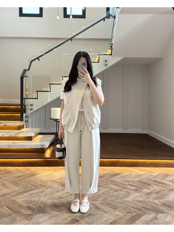 TAŞ ASTARLI YELEK PANTOLON TAKIM-7169