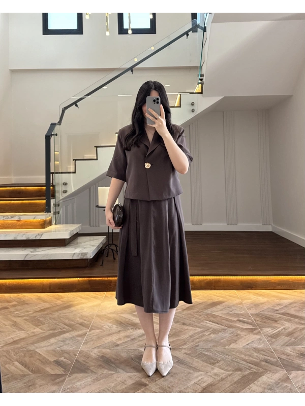 KAHVE CEKET ETEK TAKIM -9510