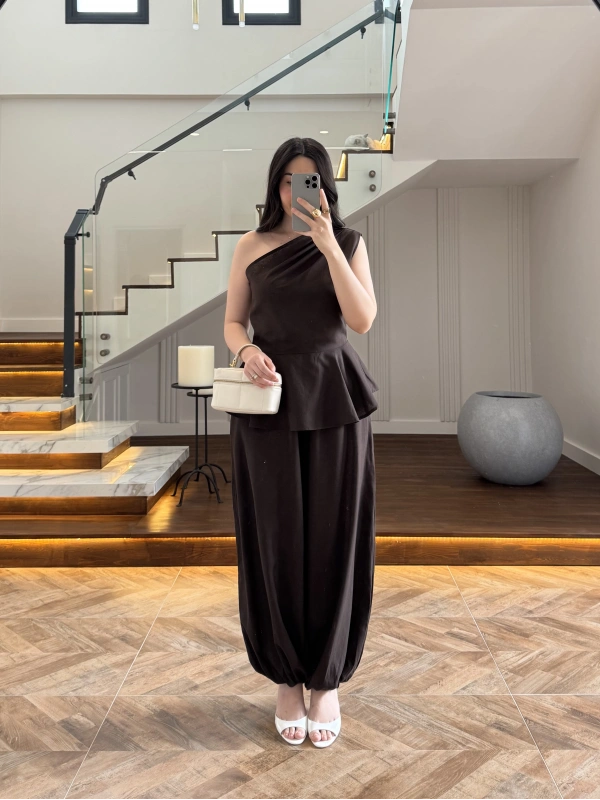 KAHVE KOLSUZ İKİLİ TAKIM-60647