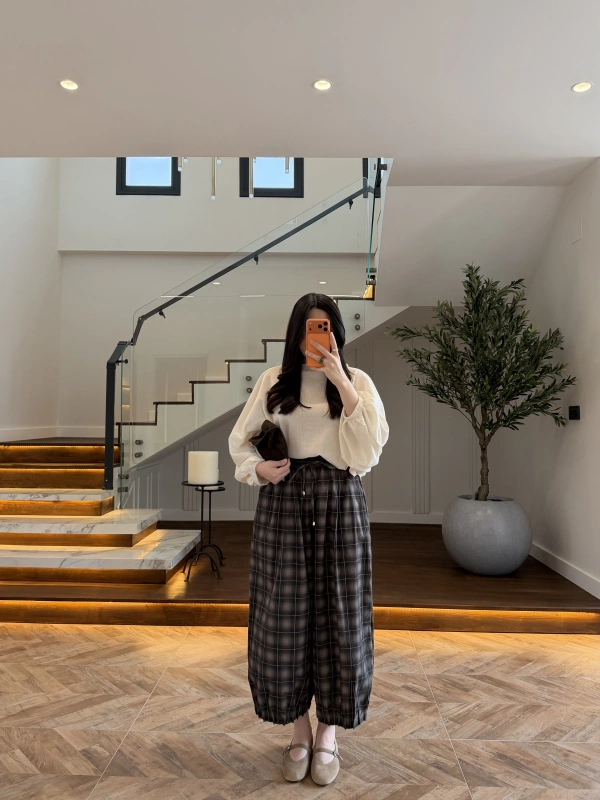 KAHVE PAÇA PİLELİ BAGY PANTOLON- 51466